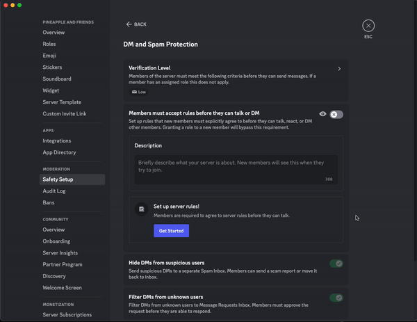 Add rule - 2 Membership Screening in Discord 