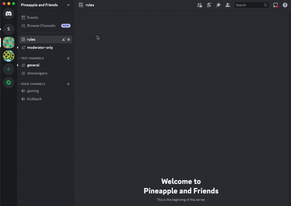 Admin Settings - Membership Screening in Discord 