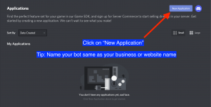 paidmembershippro_discord_addon_connect_to_discord_New_application_screen